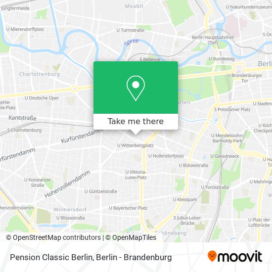 Pension Classic Berlin map