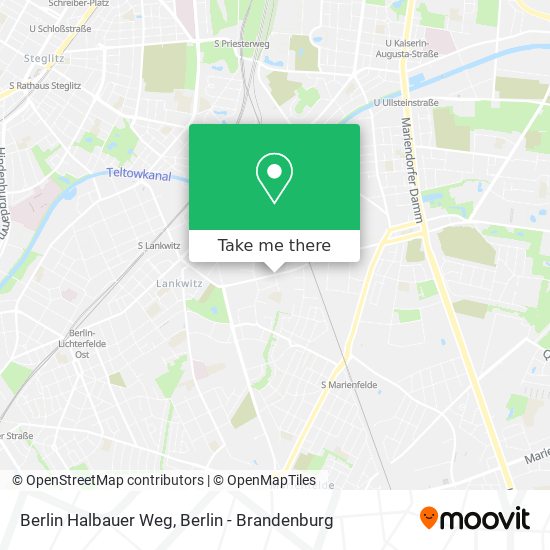 Berlin Halbauer Weg map