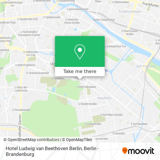 Hotel Ludwig van Beethoven Berlin map