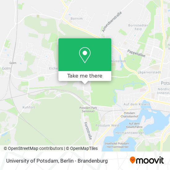 University of Potsdam map