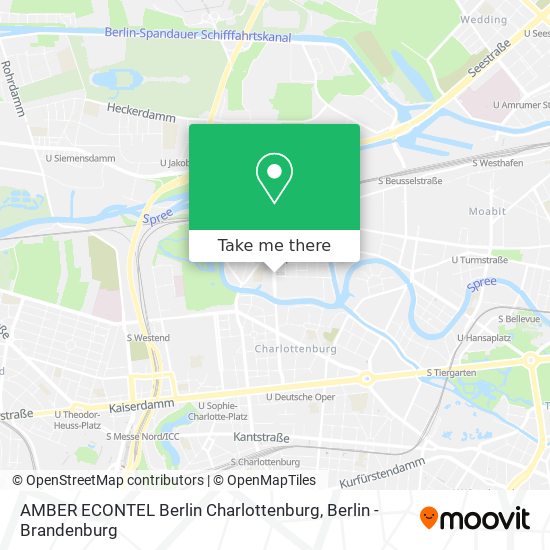 AMBER ECONTEL Berlin Charlottenburg map