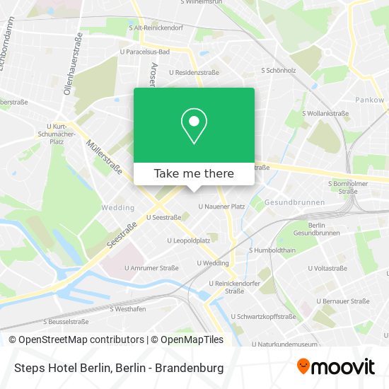 Карта Steps Hotel Berlin
