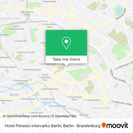 Карта Hotel Pension Intervarko Berlin