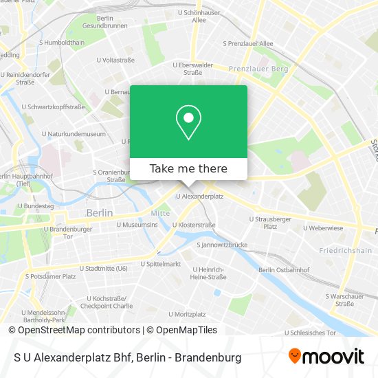 Карта S U Alexanderplatz Bhf