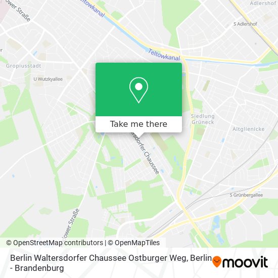 Карта Berlin Waltersdorfer Chaussee Ostburger Weg