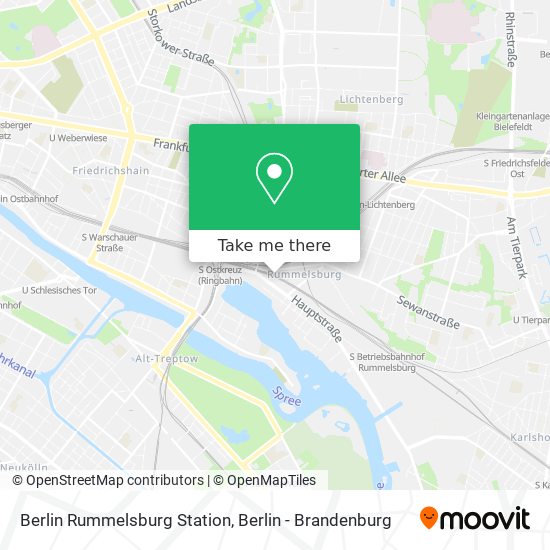 Berlin Rummelsburg Station map