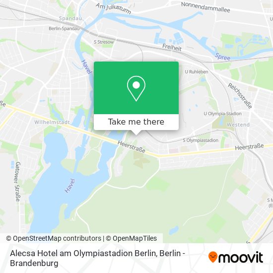 Alecsa Hotel am Olympiastadion Berlin map