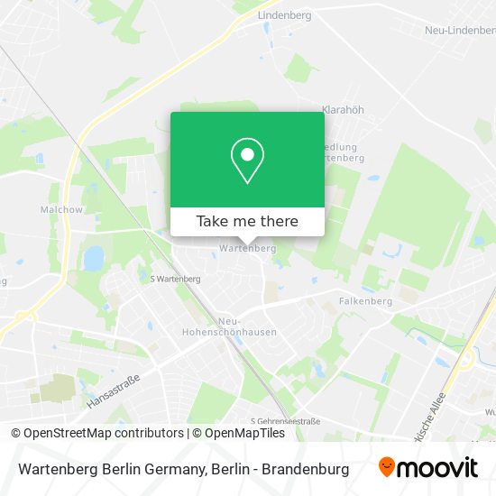 Карта Wartenberg Berlin Germany