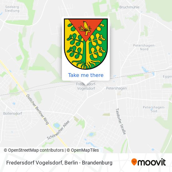 Fredersdorf Vogelsdorf map