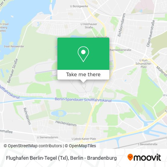 Flughafen Berlin-Tegel (Txl) map