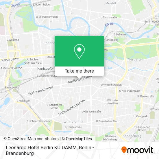 Карта Leonardo Hotel Berlin KU DAMM