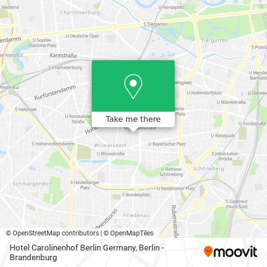 Hotel Carolinenhof Berlin Germany map