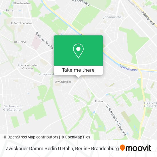 Карта Zwickauer Damm Berlin U Bahn