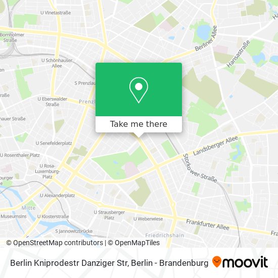 Berlin Kniprodestr Danziger Str map