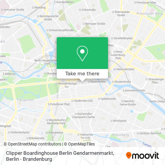 Clipper Boardinghouse Berlin Gendarmenmarkt map