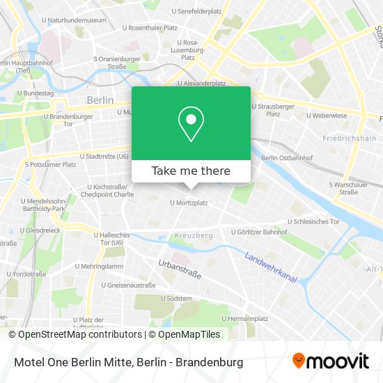 Motel One Berlin Mitte map