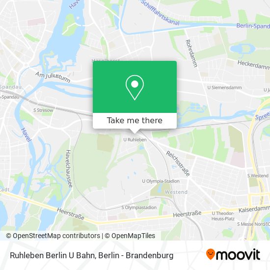 Карта Ruhleben Berlin U Bahn