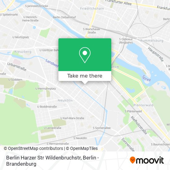 Карта Berlin Harzer Str Wildenbruchstr