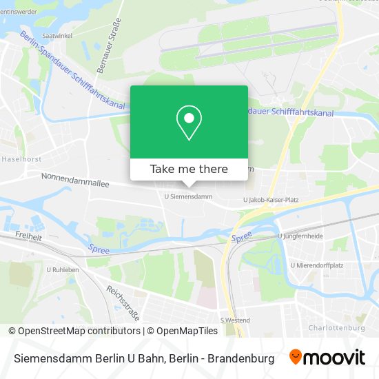 Карта Siemensdamm Berlin U Bahn