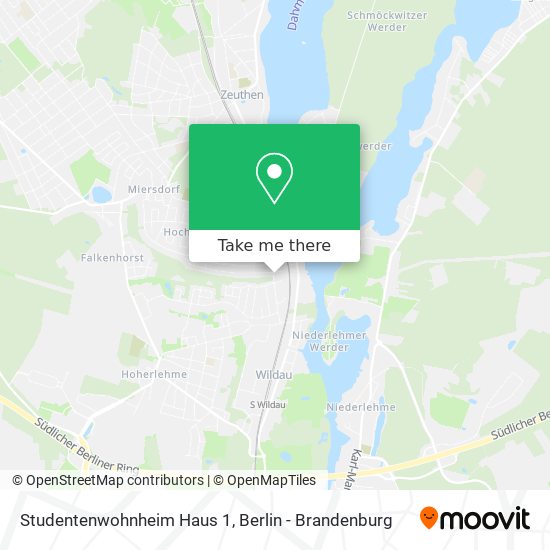 Studentenwohnheim Haus 1 map