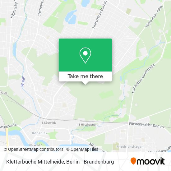 Kletterbuche Mittelheide map