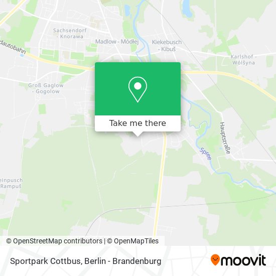 Sportpark Cottbus map