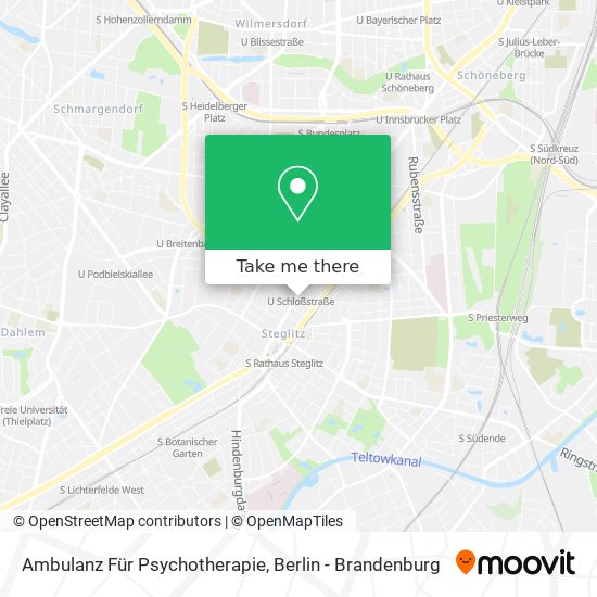 Карта Ambulanz Für Psychotherapie