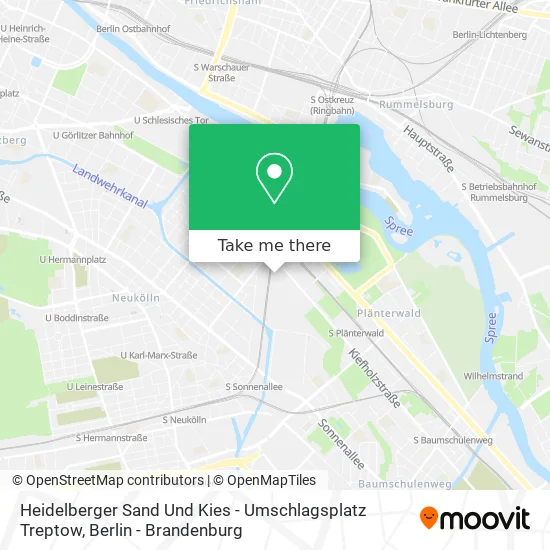 Карта Heidelberger Sand Und Kies - Umschlagsplatz Treptow