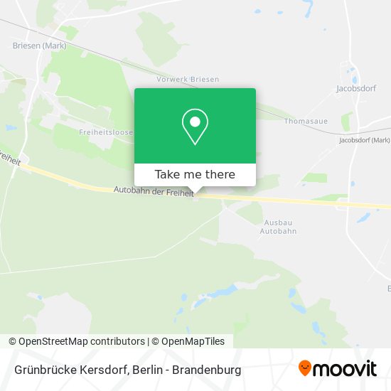 Карта Grünbrücke Kersdorf