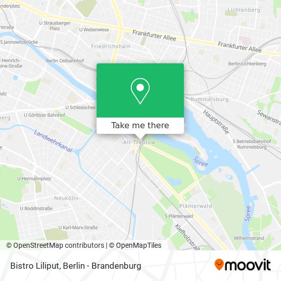 Bistro Liliput map