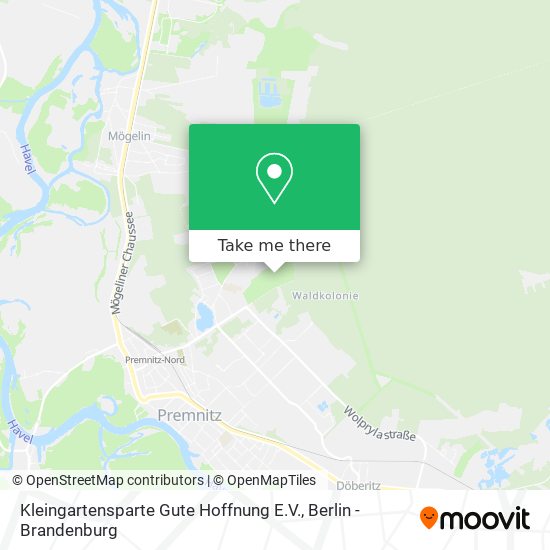 Kleingartensparte Gute Hoffnung E.V. map