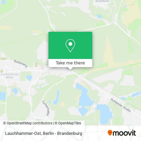 Lauchhammer-Ost map