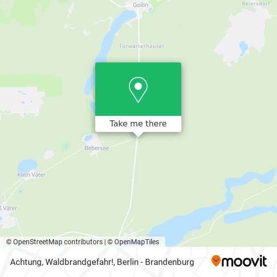 Achtung, Waldbrandgefahr! map