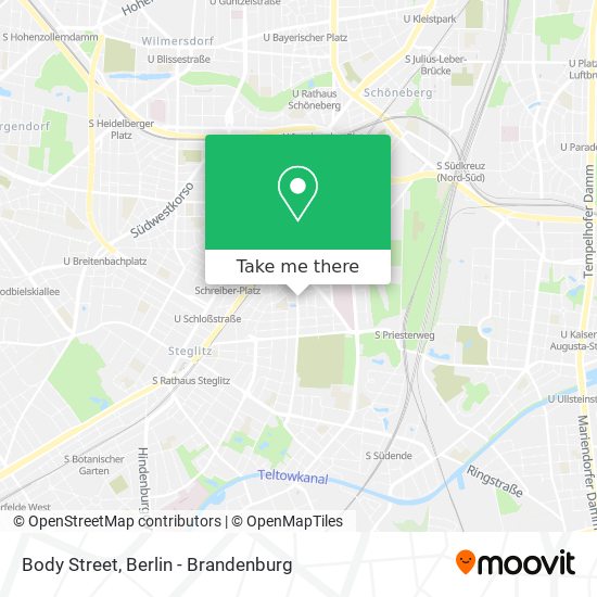 Body Street map