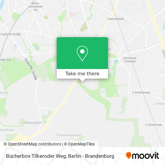 Bücherbox Tilkeroder Weg map