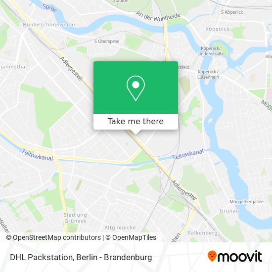 DHL Packstation map