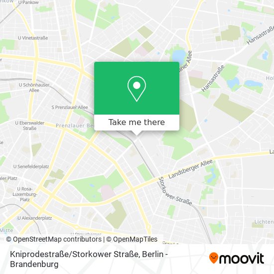 Kniprodestraße / Storkower Straße map