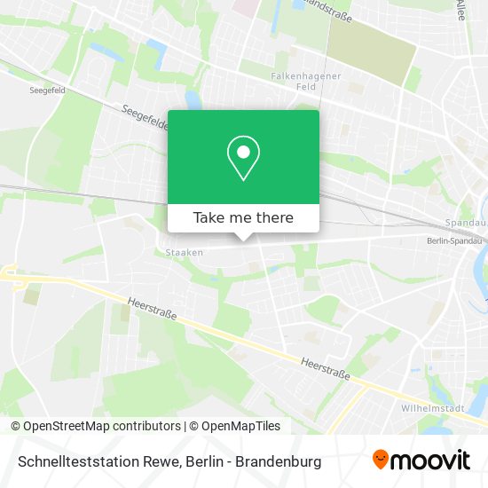 Schnellteststation Rewe map