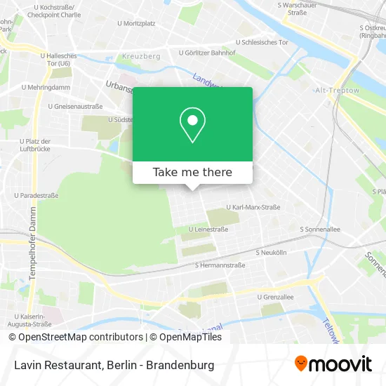 Карта Lavin Restaurant
