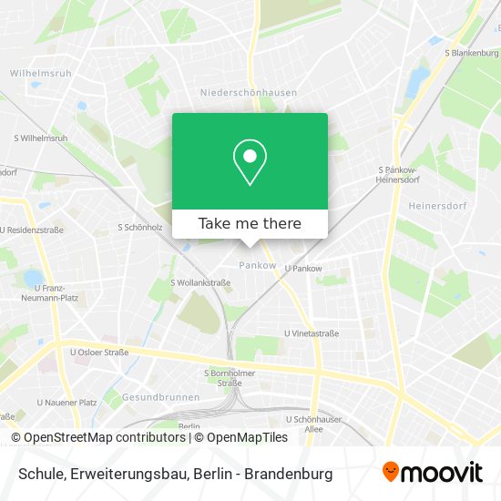 Schule, Erweiterungsbau map