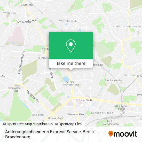 Карта Änderungsschneiderei Express Service