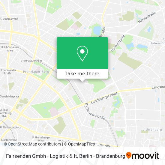 Карта Fairsenden Gmbh - Logistik & It