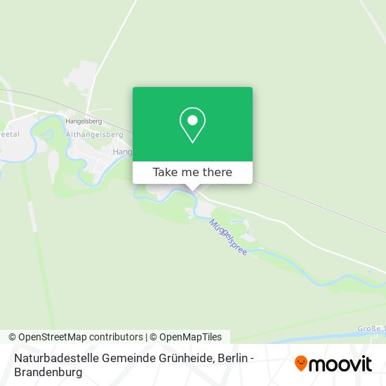 Naturbadestelle Gemeinde Grünheide map