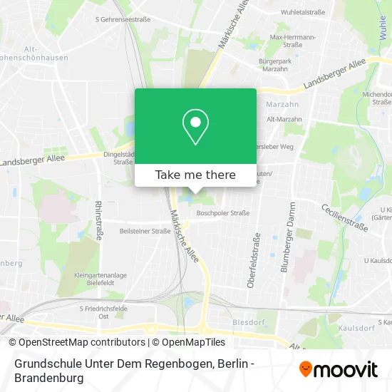 Карта Grundschule Unter Dem Regenbogen