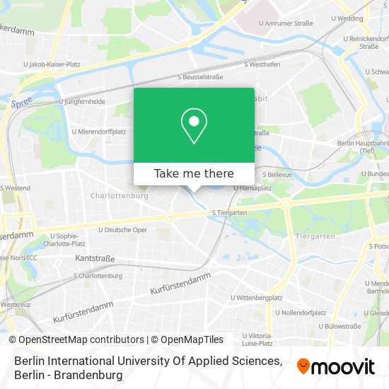 Карта Berlin International University Of Applied Sciences