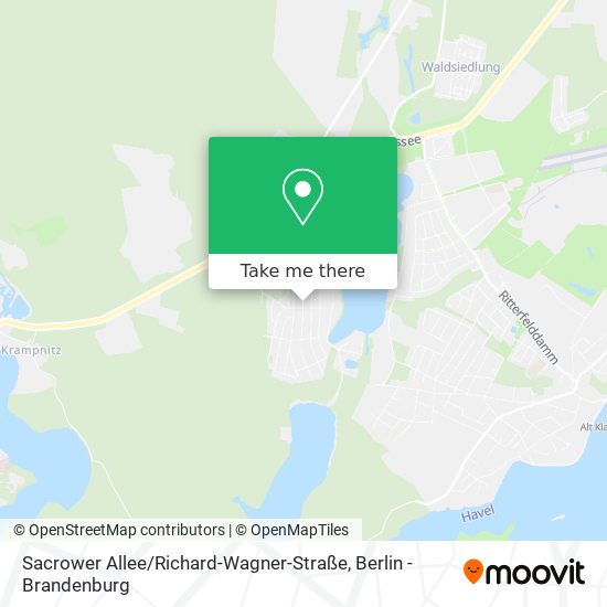 Карта Sacrower Allee / Richard-Wagner-Straße