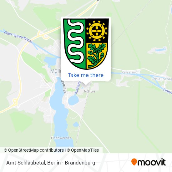 Amt Schlaubetal map