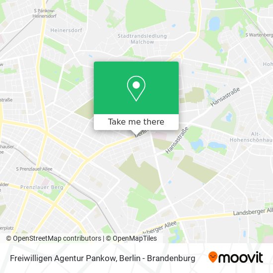 Карта Freiwilligen Agentur Pankow