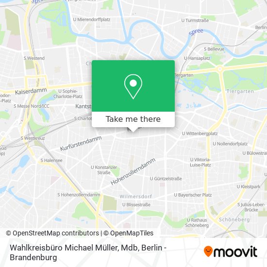 Wahlkreisbüro Michael Müller, Mdb map