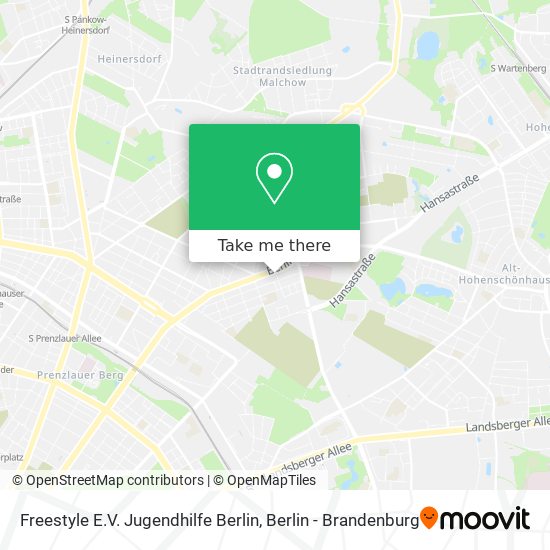Freestyle E.V. Jugendhilfe Berlin map